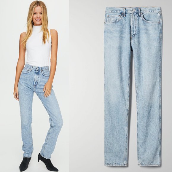 Agolde Denim - Agolde Tamryn Rigid Straight Jeans in Discourse 29